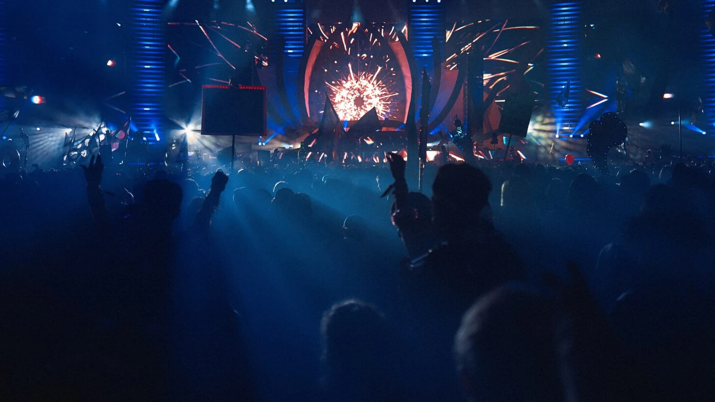 Haze at a live event